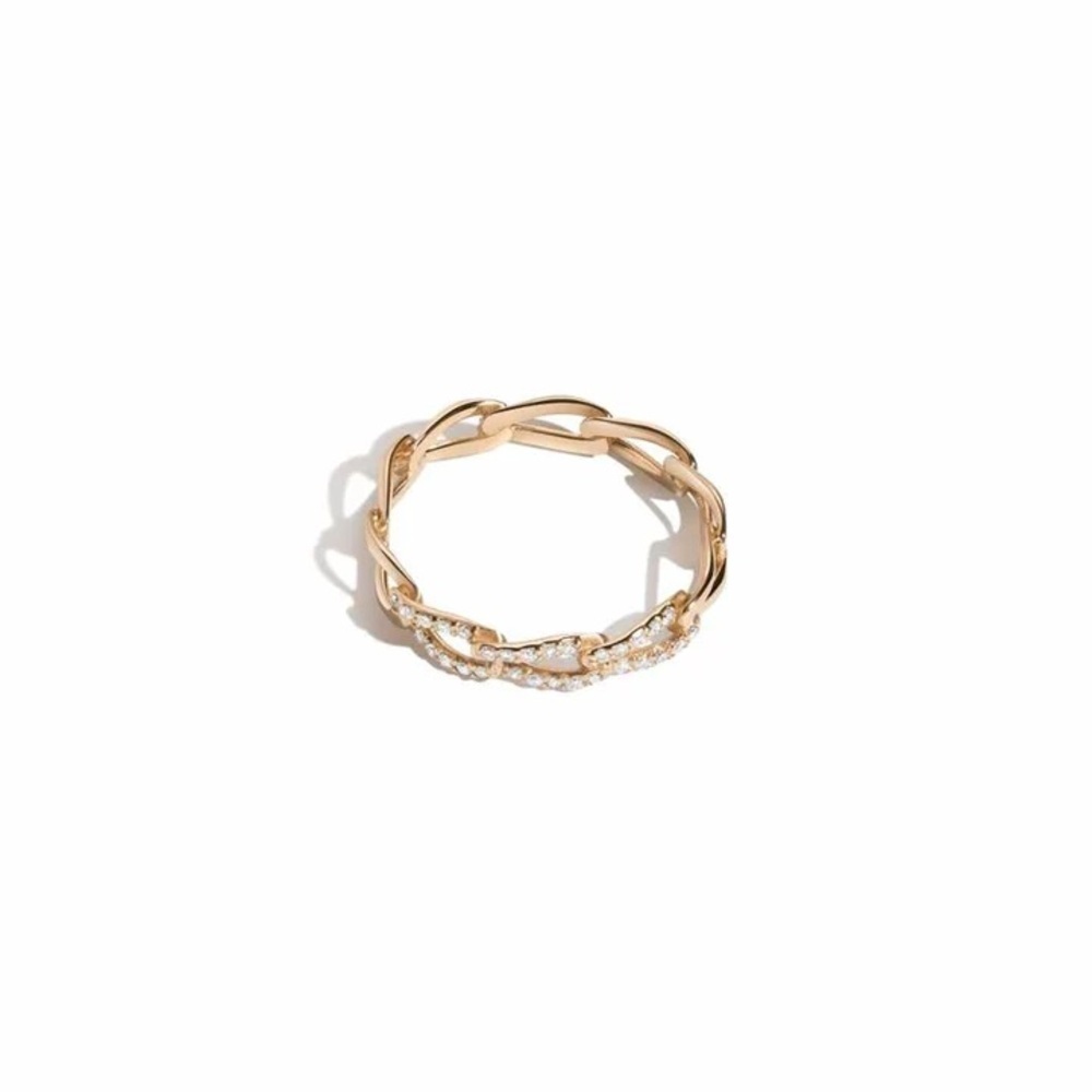 Aurate Open Link Diamond Ring 14k Gold | Size 7 - Picture 3 of 11